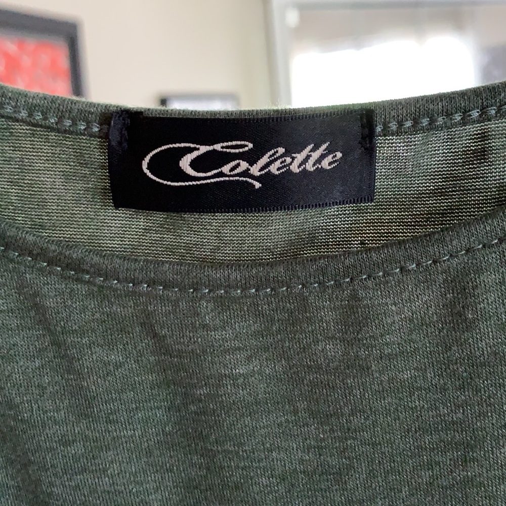 Open armed twist detail T-shirt - Picture 3 of 6